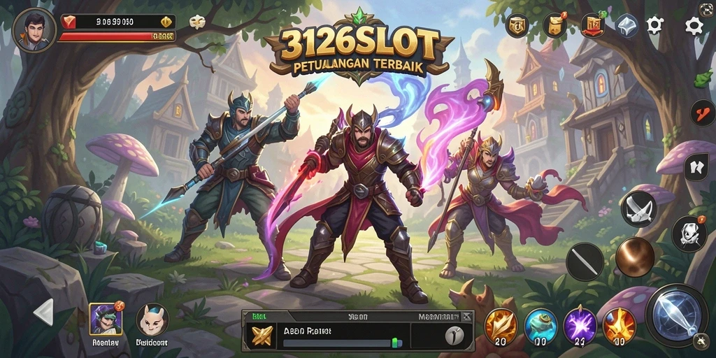 Tampilan utama gameplay 3126SLOT menampilkan pertempuran seru dengan grafik memukau.