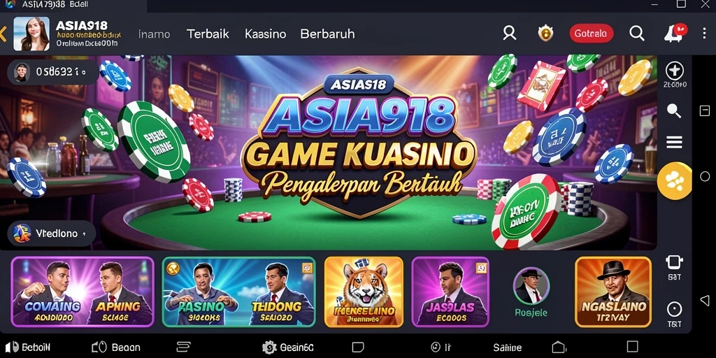 Tampilan seru dari gameplay ASIA918 di Kasino.