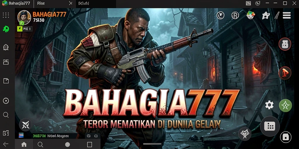 Screenshot gameplay yang mencekam dari BAHAGIA777.
