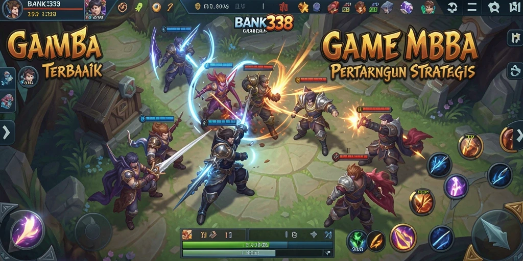 Tampilan gameplay menegangkan di arena BANK338.
