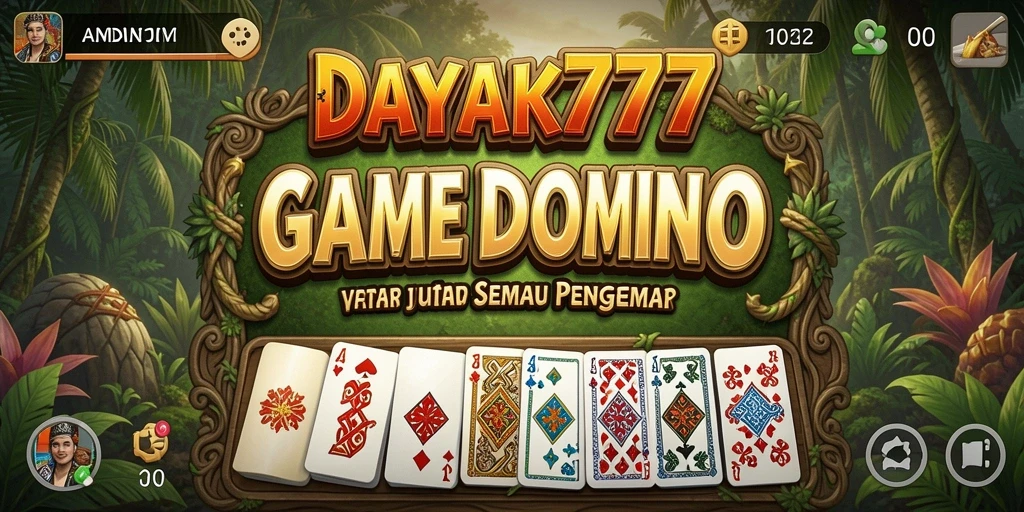 Tampilan seru gameplay Domino di DAYAK777