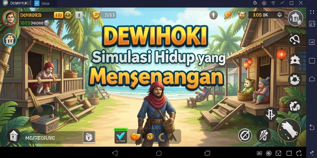 Gameplay DEWIHOKI dengan aktivitas simulasi yang menarik.