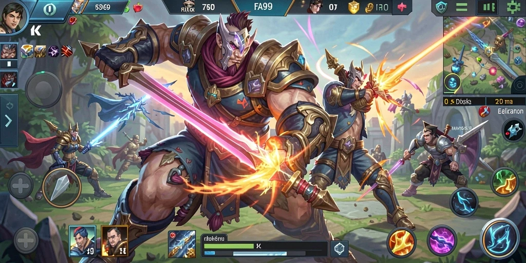 Tampilan gameplay menarik di FA99 dengan pertarungan seru antar karakter.