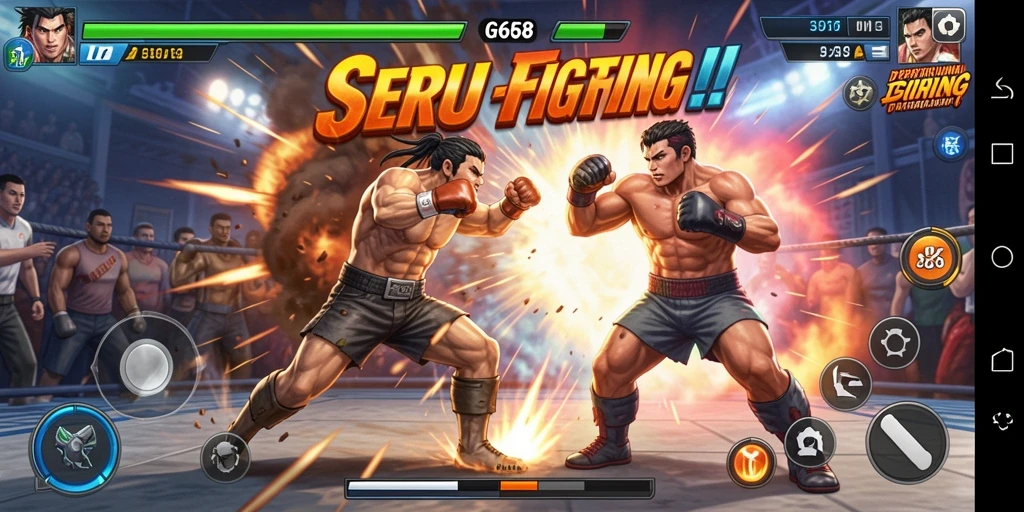 Tampilan seru gameplay G668 dalam pertarungan sengit.