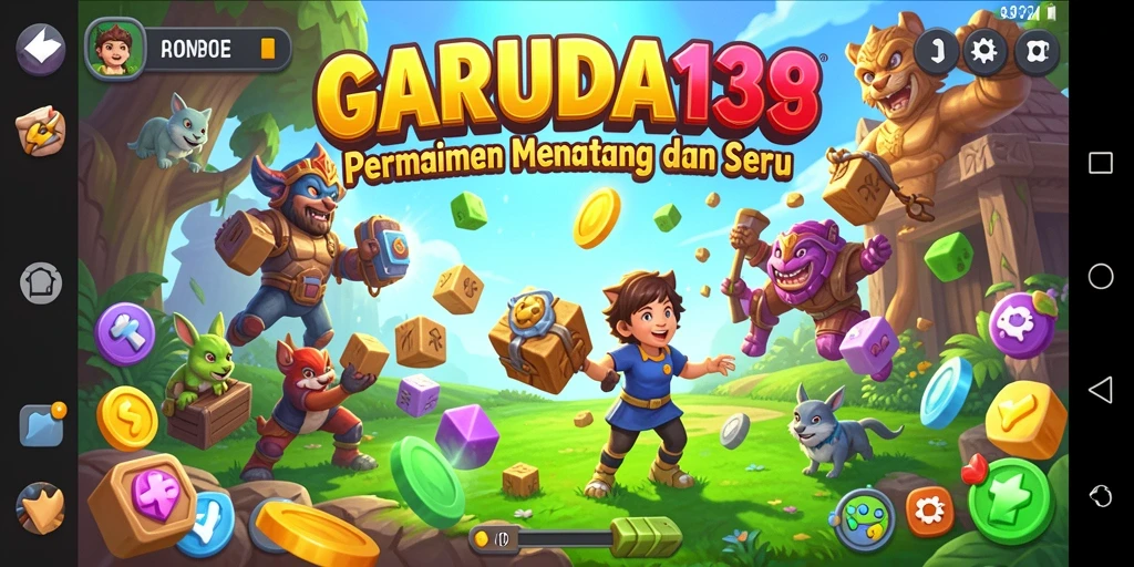 Screenshot utama GARUDA138 menunjukkan gameplay Puzzle yang menantang.