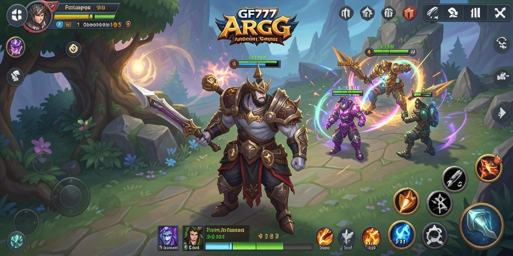 Tampilan gameplay seru di GF777 dengan aksi ARPG yang mendebarkan.