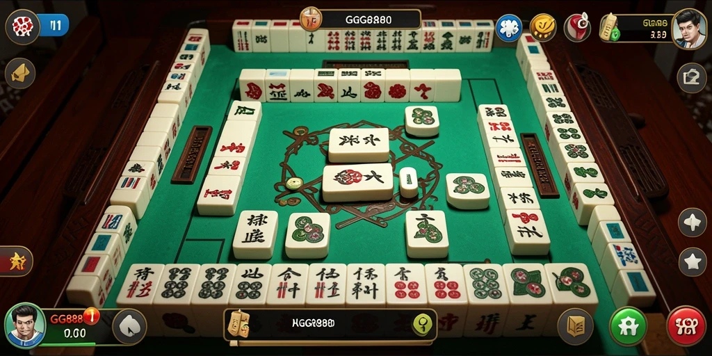 Tampilan screenshot GGG888 menampilkan gameplay Mahjong yang menarik.