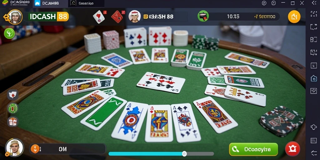 Tampilan menarik dari gameplay Gaple yang seru dan interaktif.