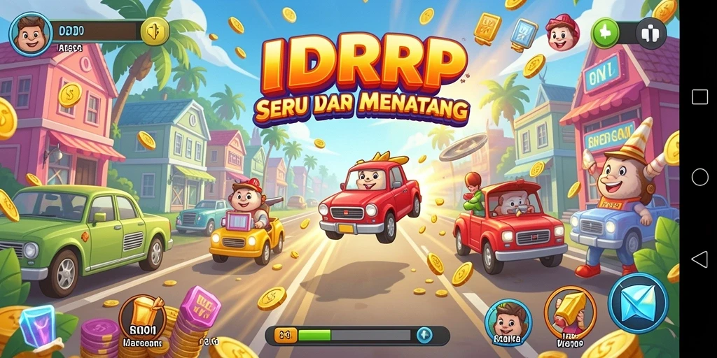 Tangkapan layar gameplay IDRRP menampilkan karakter melawan rintangan yang menantang.