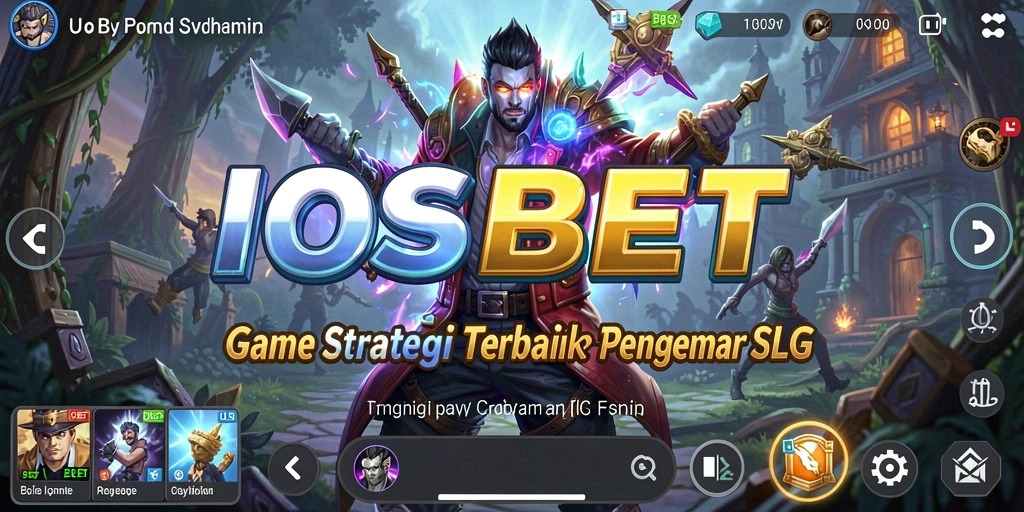 Tangkapan layar utama menampilkan pertempuran strategis dalam IOSBET.