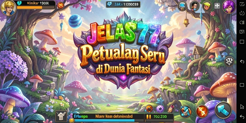 Tampilan gameplay JELAS777 yang menampilkan petualangan mendebarkan.