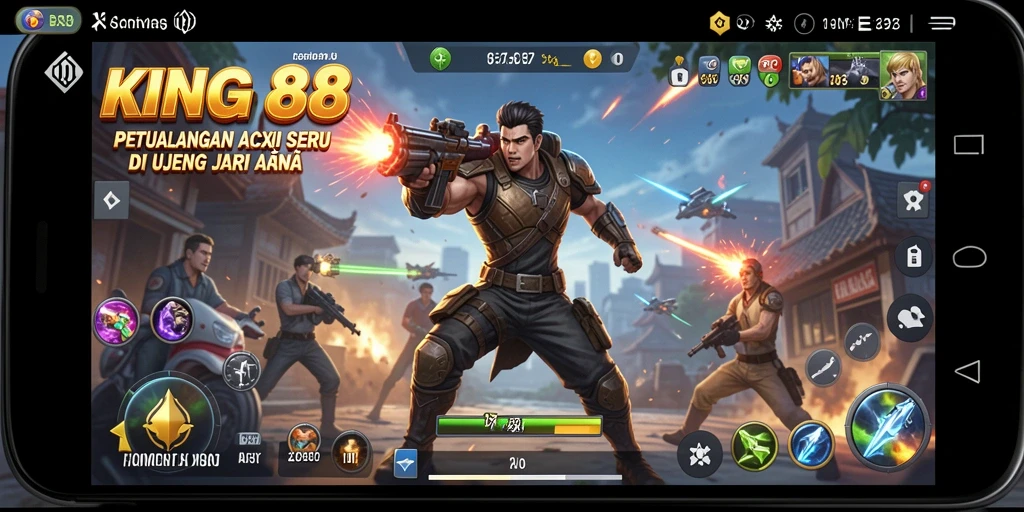 Screenshot KING88 menunjukkan pertempuran mendebarkan dan aksi yang intens.