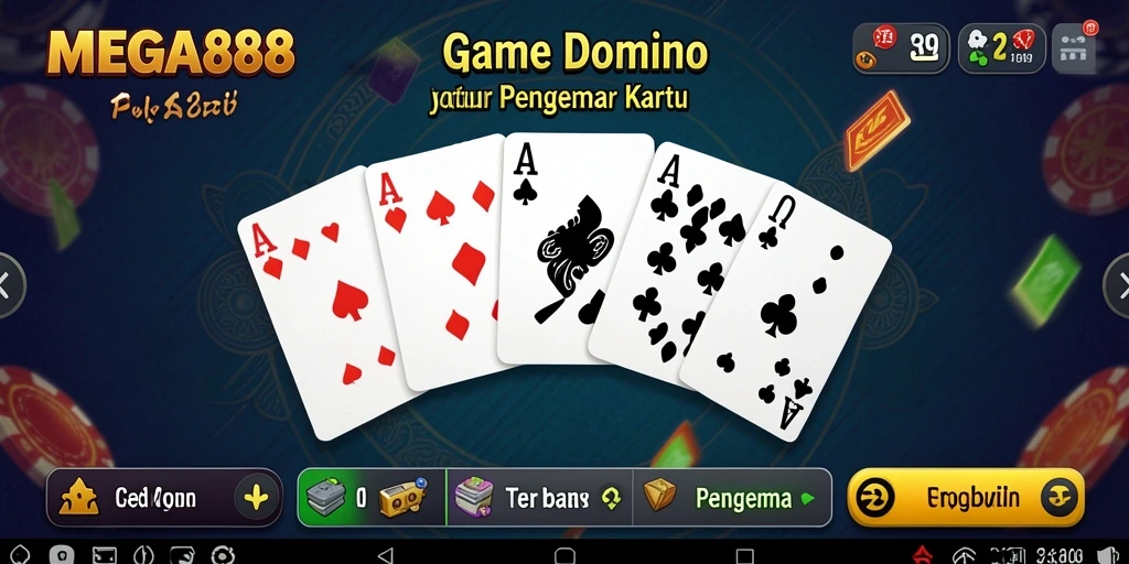 Tampilan gameplay MEGA888 yang menarik dan interaktif dalam permainan Domino.