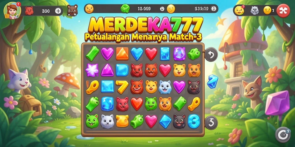 Tampilkan gameplay yang seru dan menantang dari MERDEKA777.
