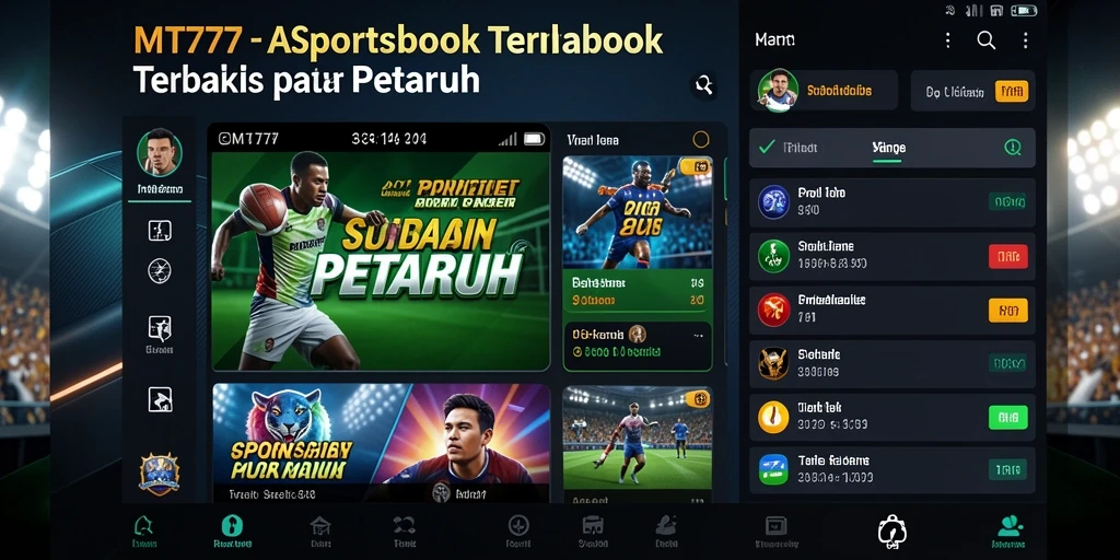 Tampilan gameplay MT777 yang menarik dan interaktif dalam sportsbook.