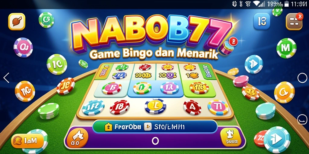 Tampilan atraktif dari gameplay Bingo yang menegangkan.