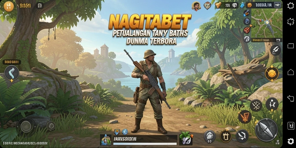 Tampilan gameplay NAGITABET yang menampilkan eksplorasi dunia terbuka.