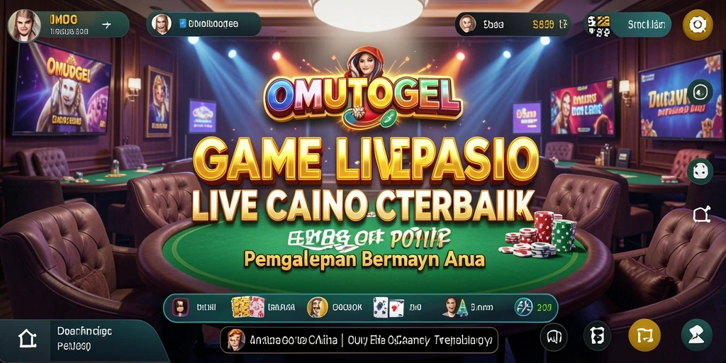 Pengalaman mendebarkan bermain Live Casino di OMUTOGEL.