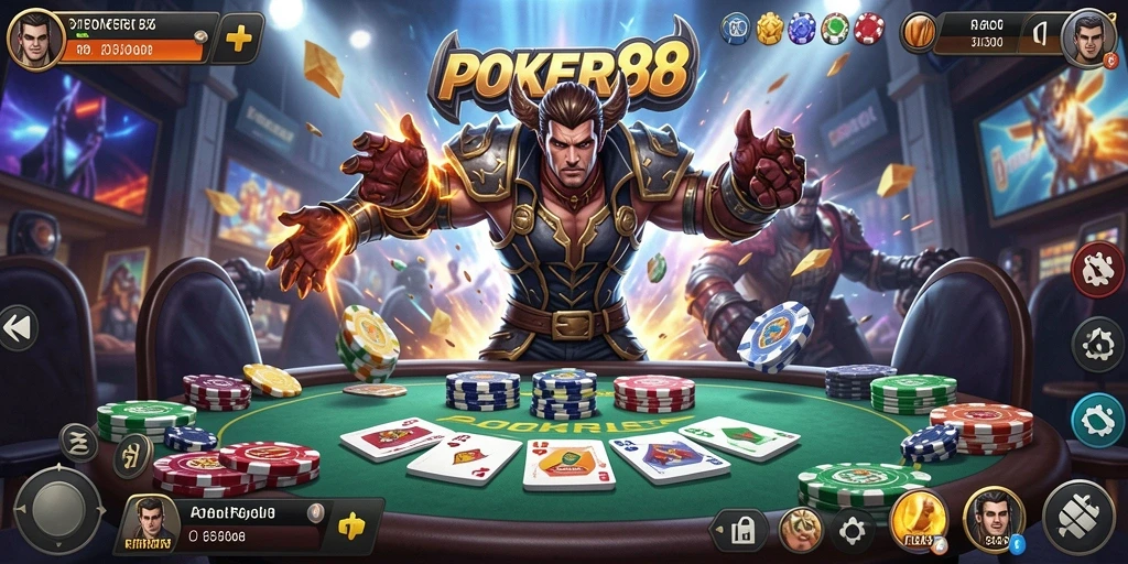 Gameplay seru di POKER88 dengan pertarungan aksi yang mendebarkan.