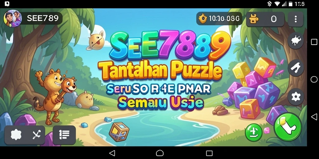 Screenshot utama SEE789 menampilkan gameplay Puzzle yang menantang dan menarik.