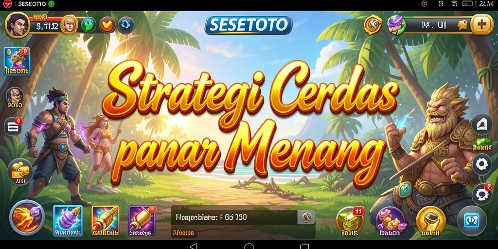 Tampilan screenshot SESETOTO menampilkan aksi strategis yang mendebarkan.