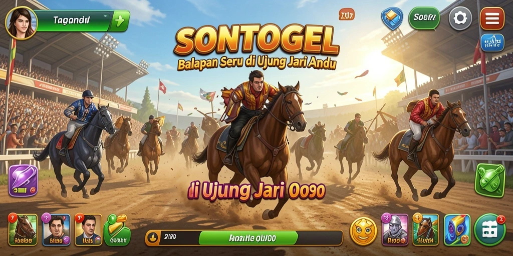 Tampilan gameplay racing di SONTOGEL yang mendebarkan dan penuh akselerasi.