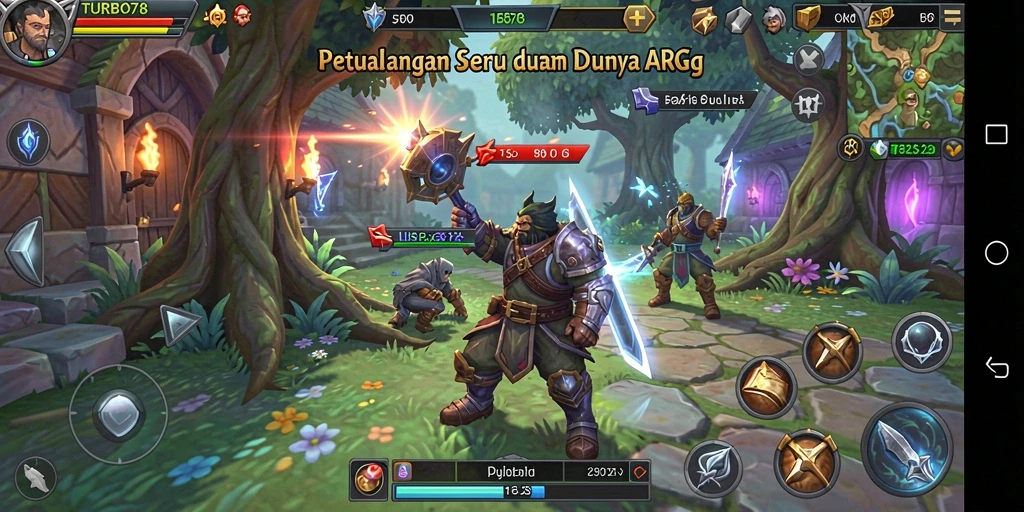 Gameplay seru di dunia fantasi TURBO78.