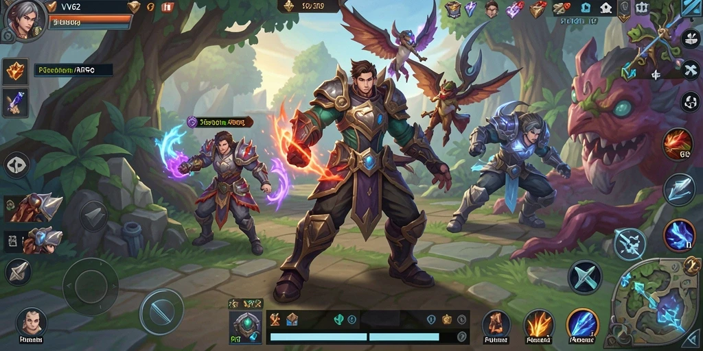 Tangkapan layar gameplay VV62 menunjukkan aksi pertarungan yang mendebarkan.