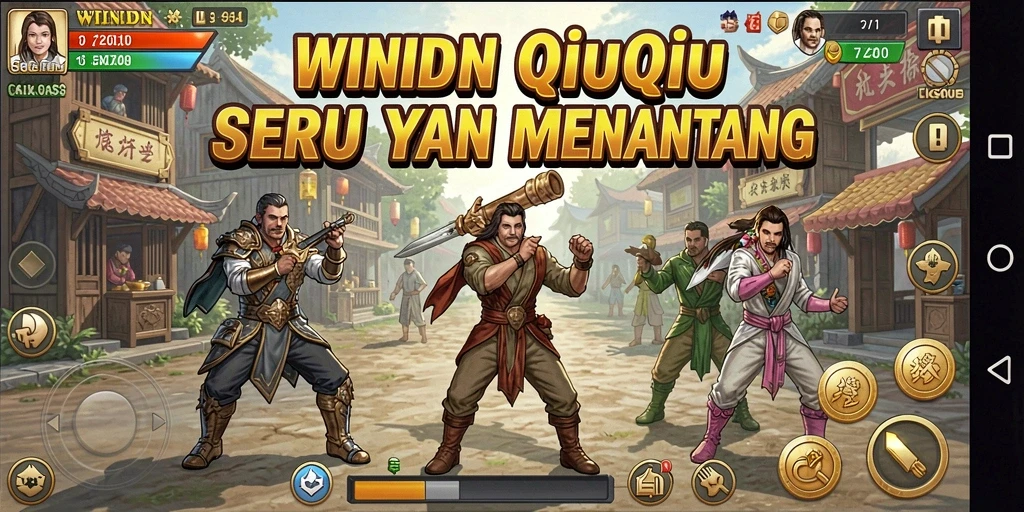 Tampilan gameplay WINIDN dengan kartu QiuQiu yang menarik.