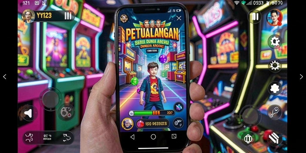 Tampilan gameplay YY123 yang seru dan menantang dalam dunia Arcade.
